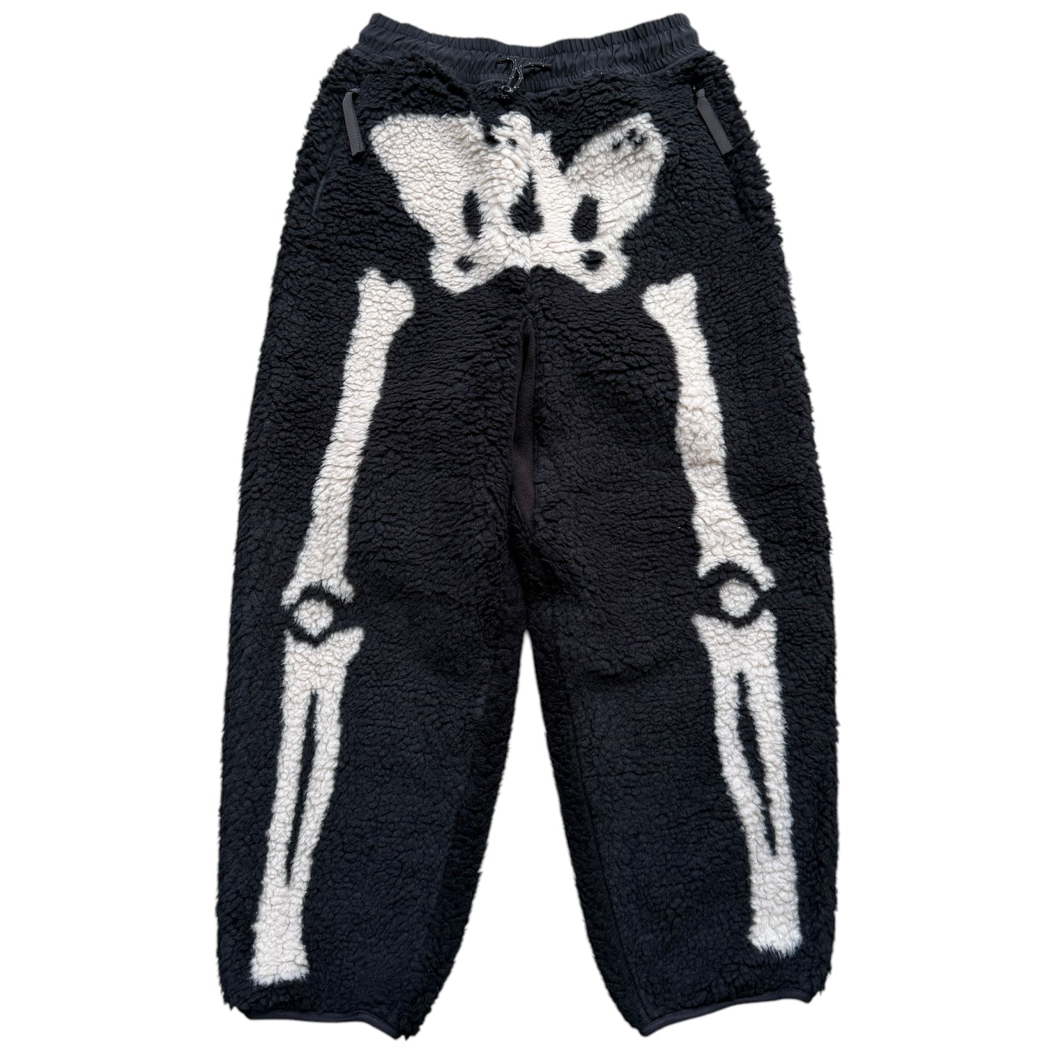 Kapital Bone Pattern Boa Fleece Easy Pants