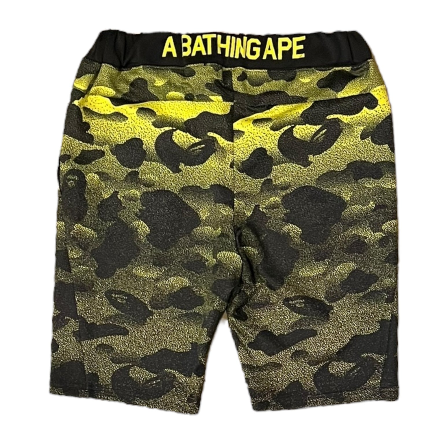 Bape shorts yellow best sale