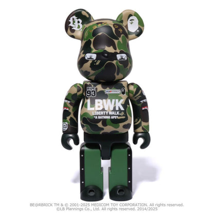 BAPE X LBWK Livaken Kun ABC CAMO BE@RBRICK 100% & 400%