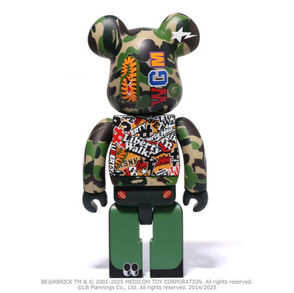 BAPE X LBWK Livaken Kun ABC CAMO BE@RBRICK 100% & 400%