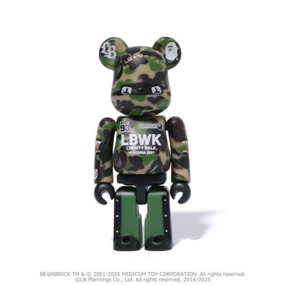 BAPE X LBWK Livaken Kun ABC CAMO BE@RBRICK 100% & 400%