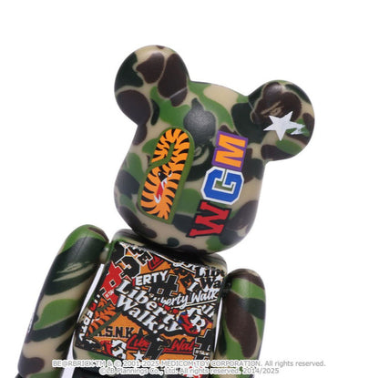 BAPE X LBWK Livaken Kun ABC CAMO BE@RBRICK 100% & 400%