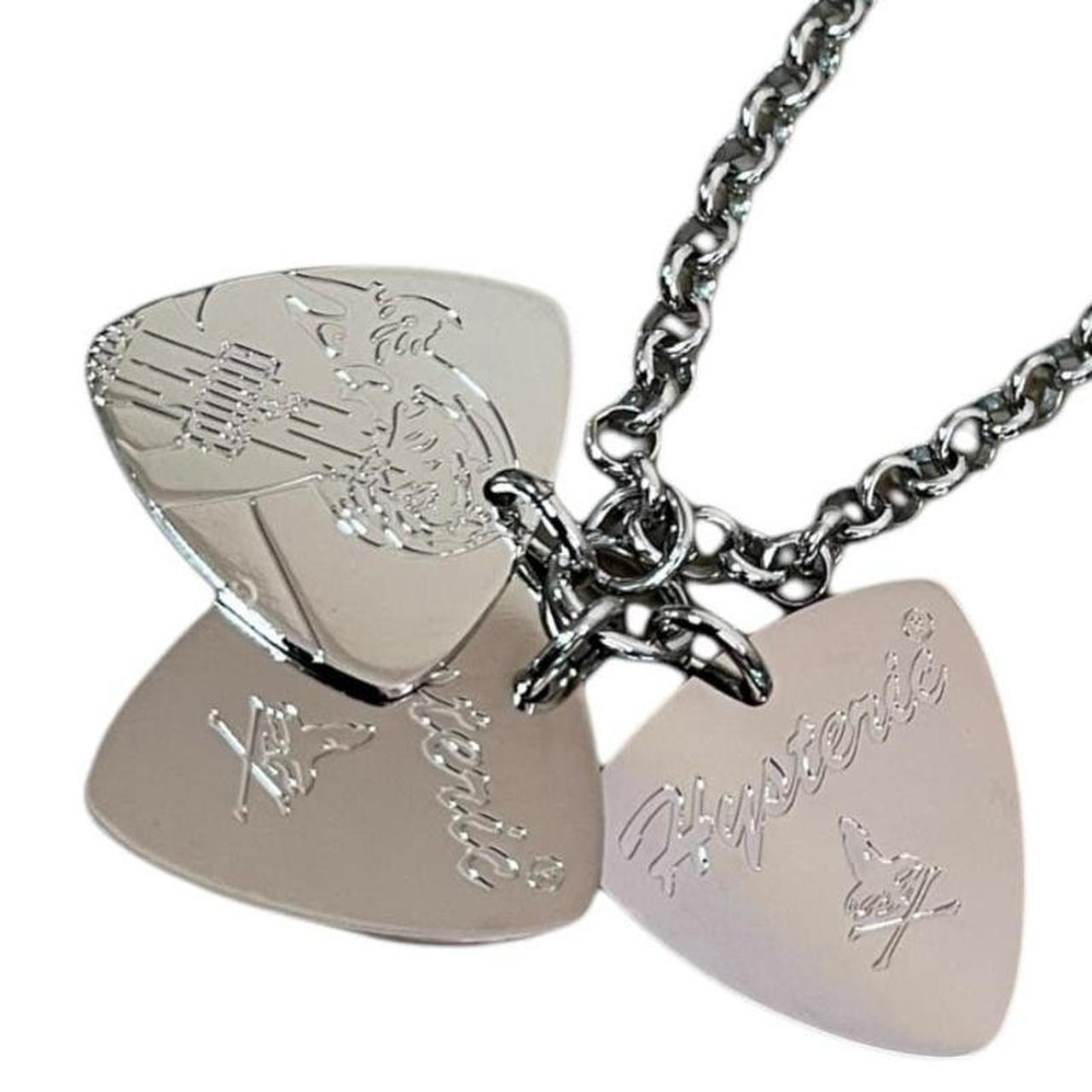 Hysteric Glamour Woman On Skull Guitar Pick Necklace