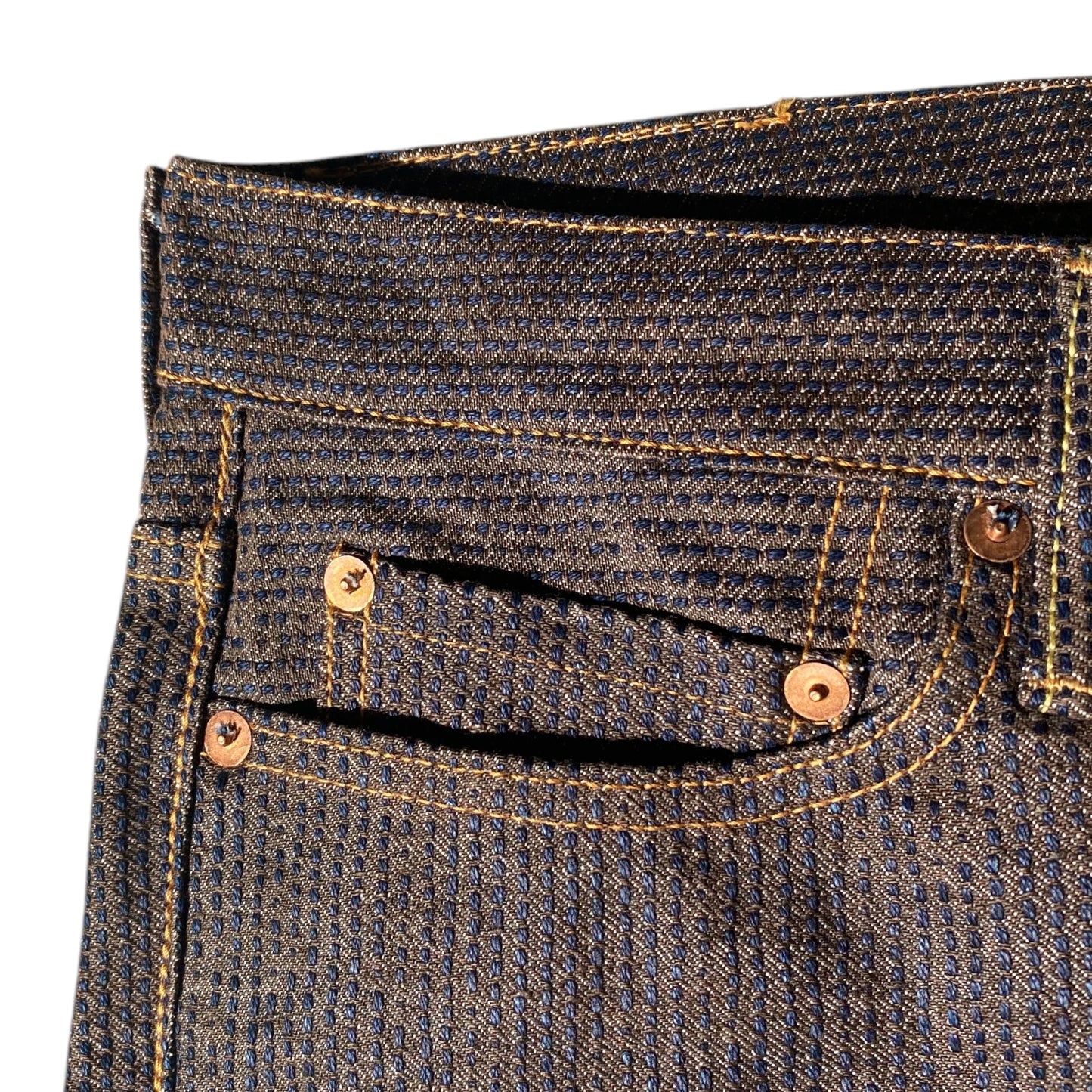 Kapital Century Denim 5P Stone No. 5 Diamond Pattern