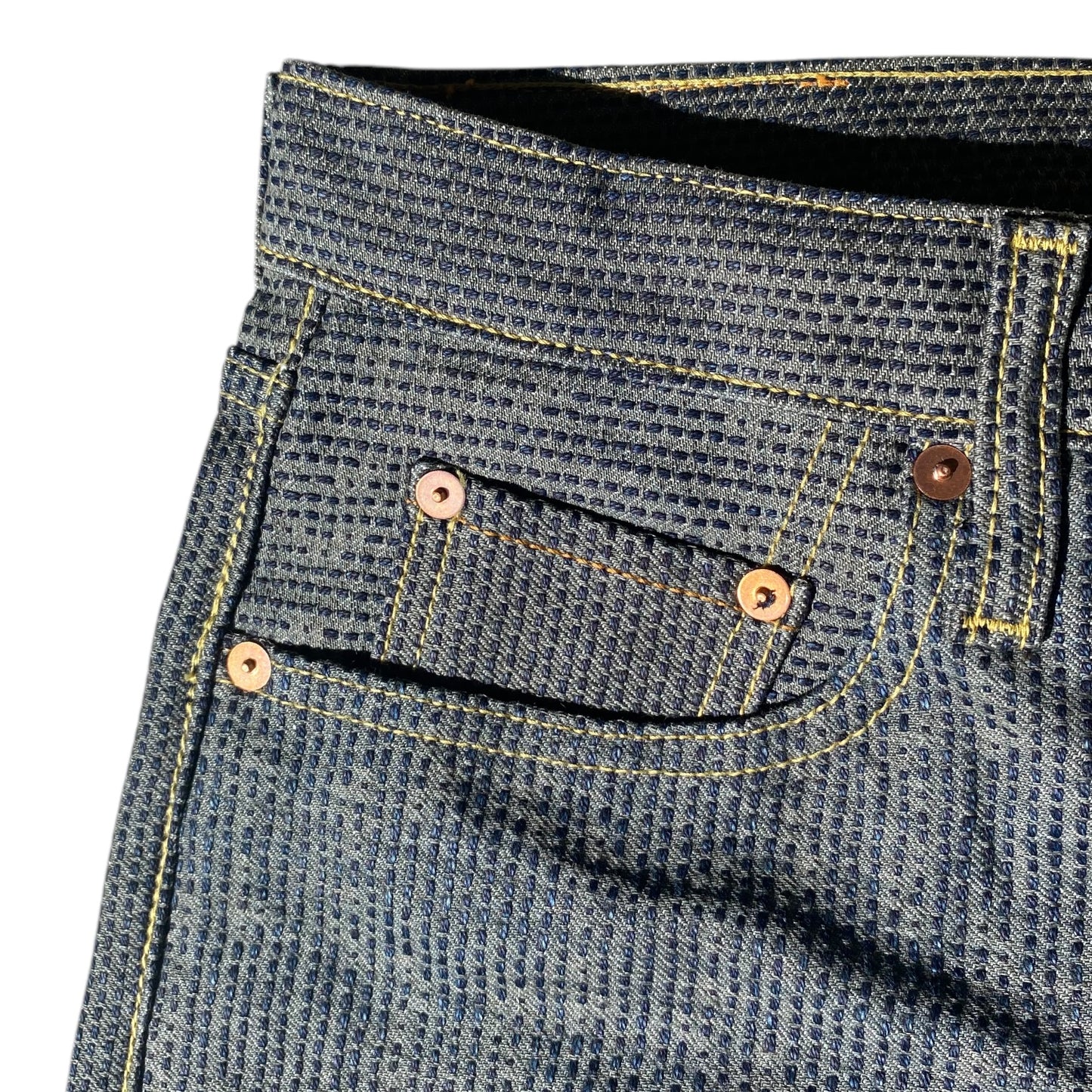 Kapital Century Denim 5P Monkey Cisco No. 7 Diamond Pattern