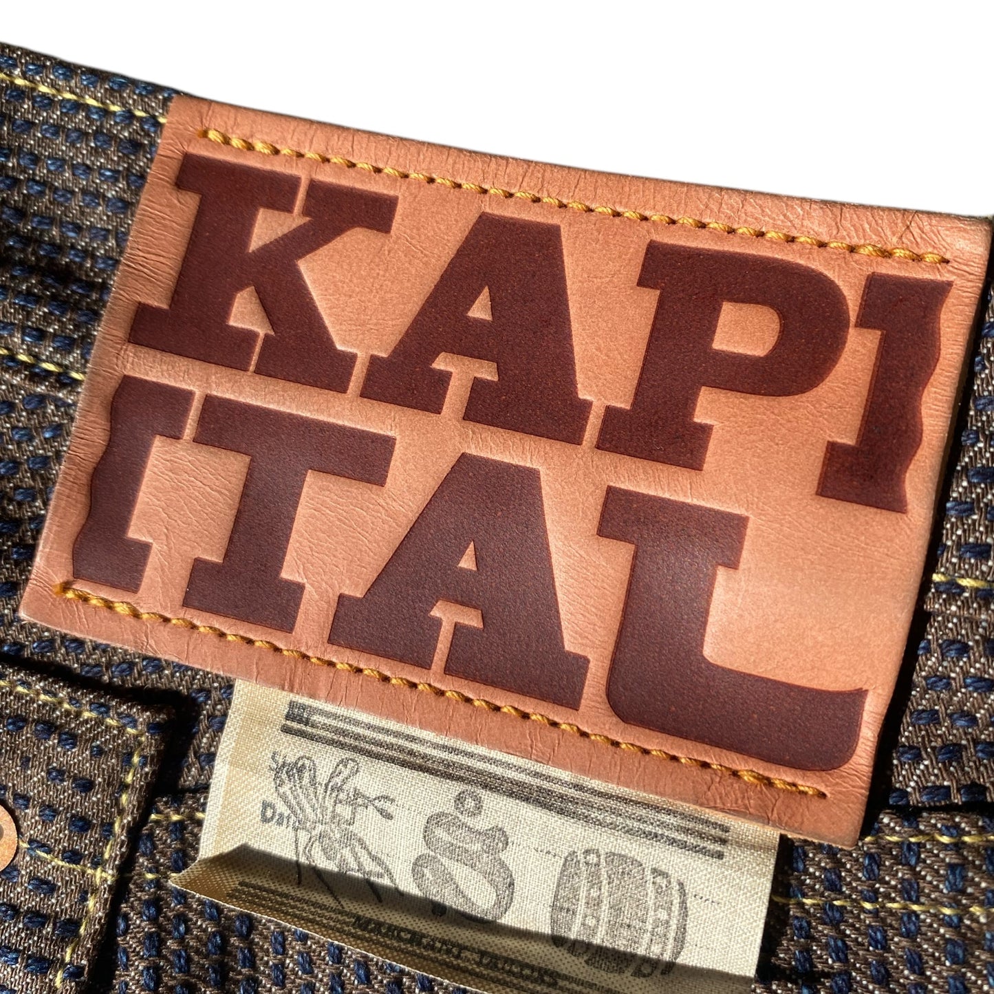 Kapital Century Denim 5P Monkey Cisco No. 5 Diamond Pattern