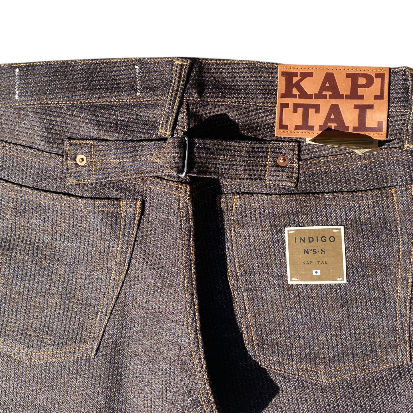 Kapital Century Denim 5P Stone No. 5 Diamond Pattern