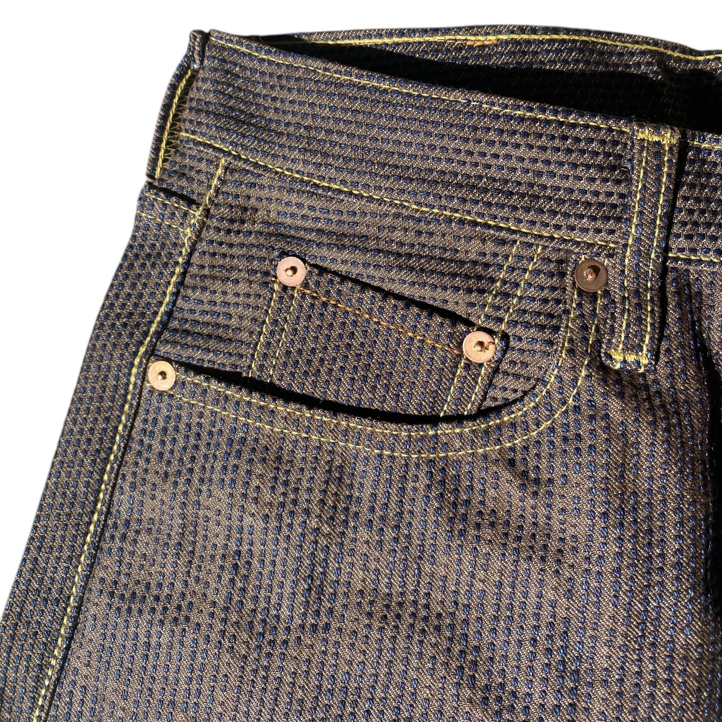 Kapital Century Denim 5P Monkey Cisco No. 5 Diamond Pattern