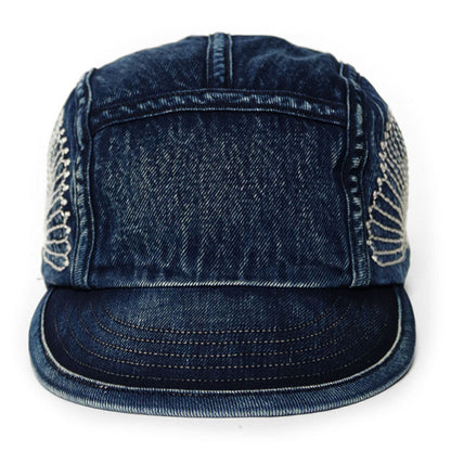 Kapital 10oz IDG × IDG Denim Camp Cap (Furoshiki Embroidery)