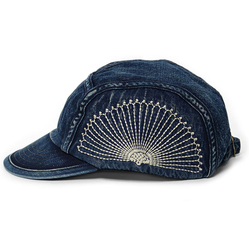 Kapital 10oz IDG × IDG Denim Camp Cap (Furoshiki Embroidery)