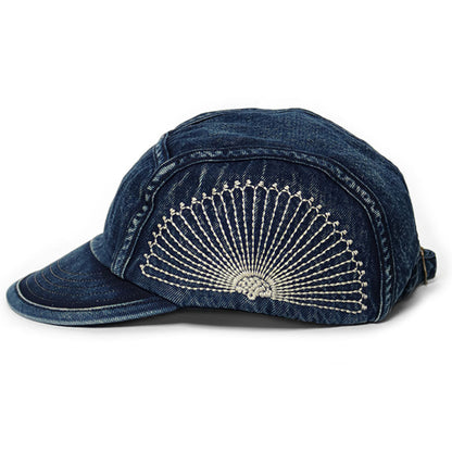 Kapital 10oz IDG × IDG Denim Camp Cap (Furoshiki Embroidery)