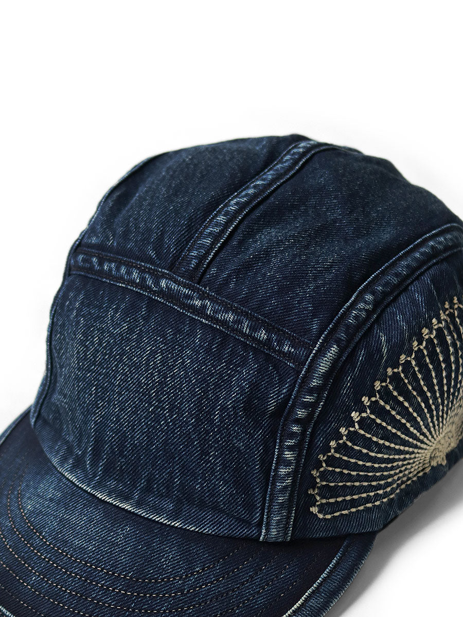 Kapital 10oz IDG × IDG Denim Camp Cap (Furoshiki Embroidery)