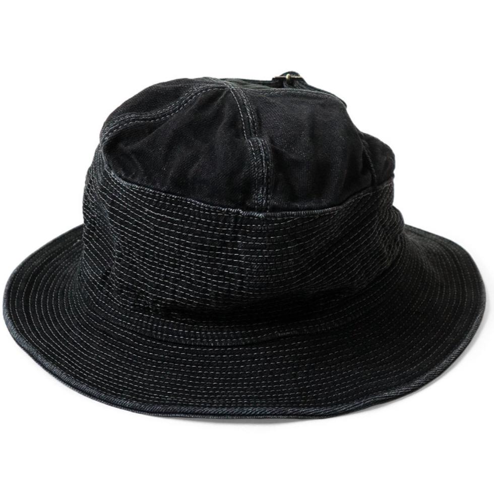 Kapital 11.5oz Black x Black Denim The Old Man and the Sea Hat