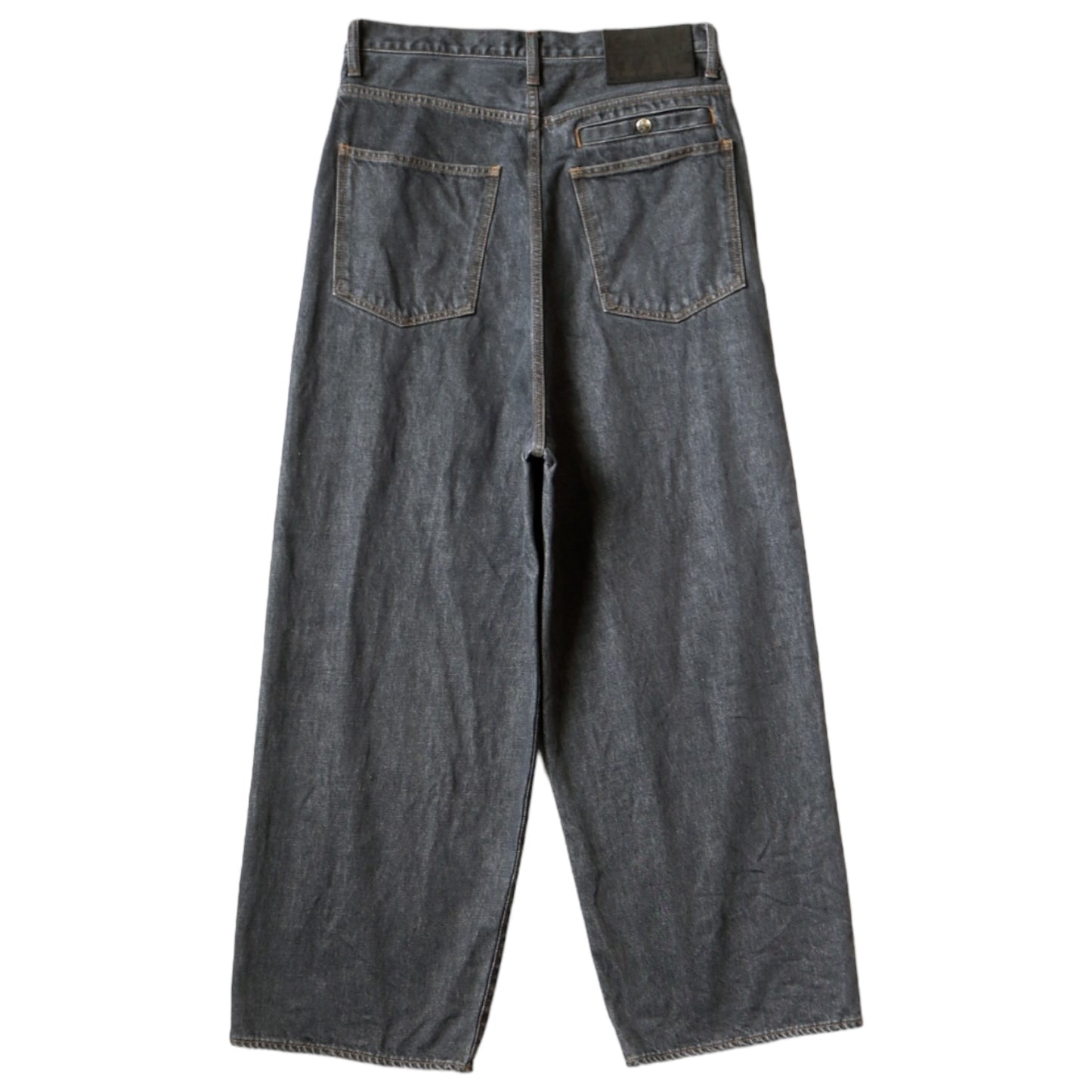 Kapital 14oz Black Denim Port Baggy Pants