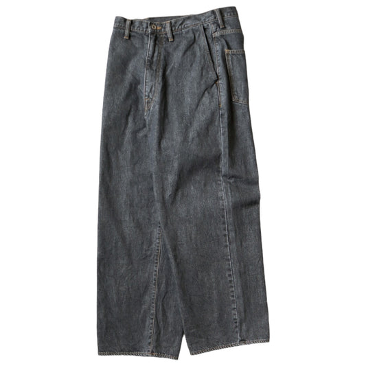 Kapital 14oz Black Denim Port Baggy Pants