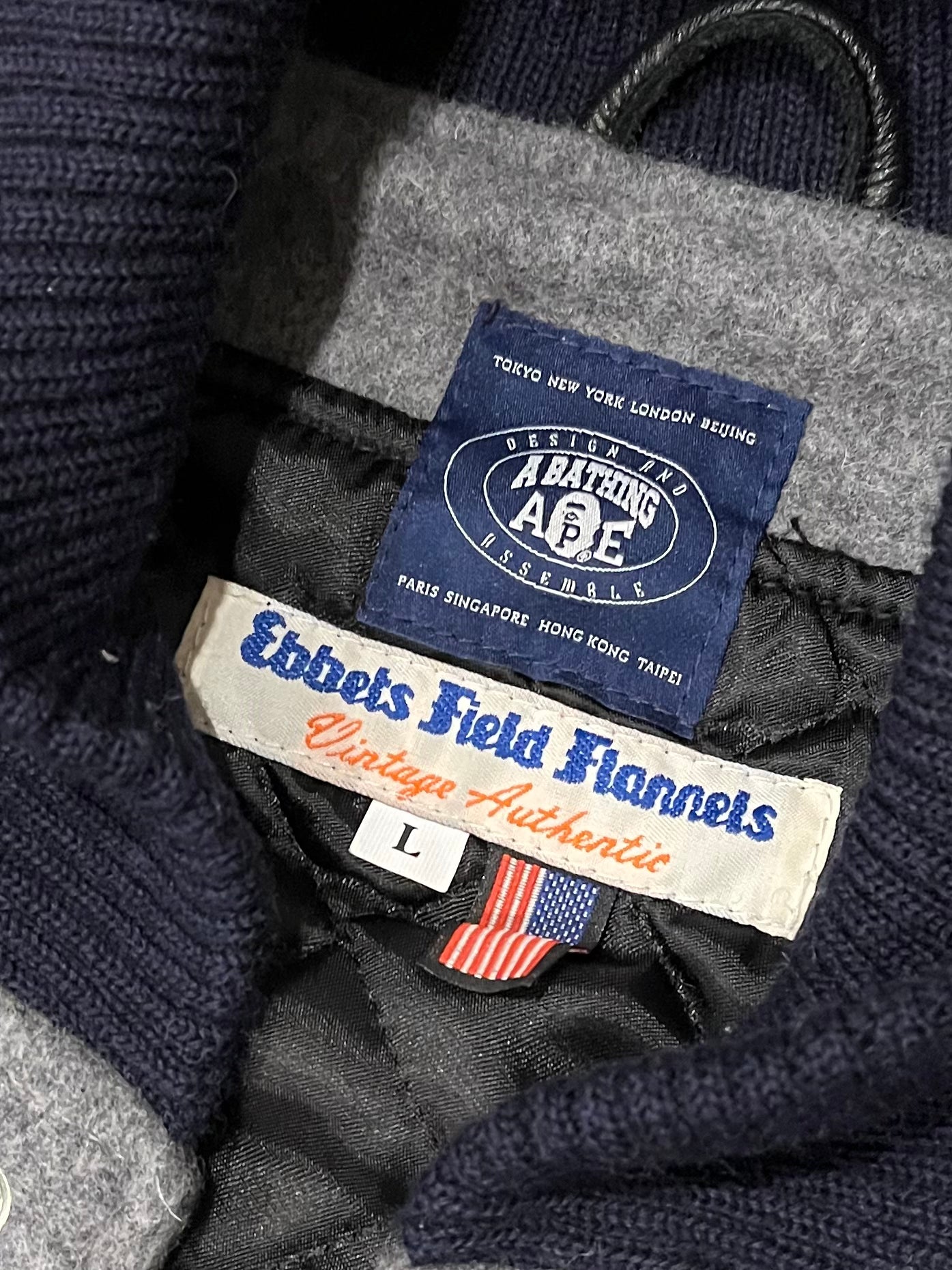 Bape x Ebbets Field Flannels Quilted Varsity Jacket (Sample)