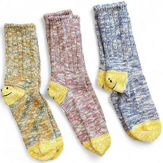 Kapital Ivy Rainbowy Smile Happy Heel Socks