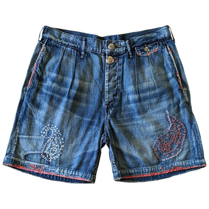 Kapital Denim Paisley Sashiko Shorts (2013)