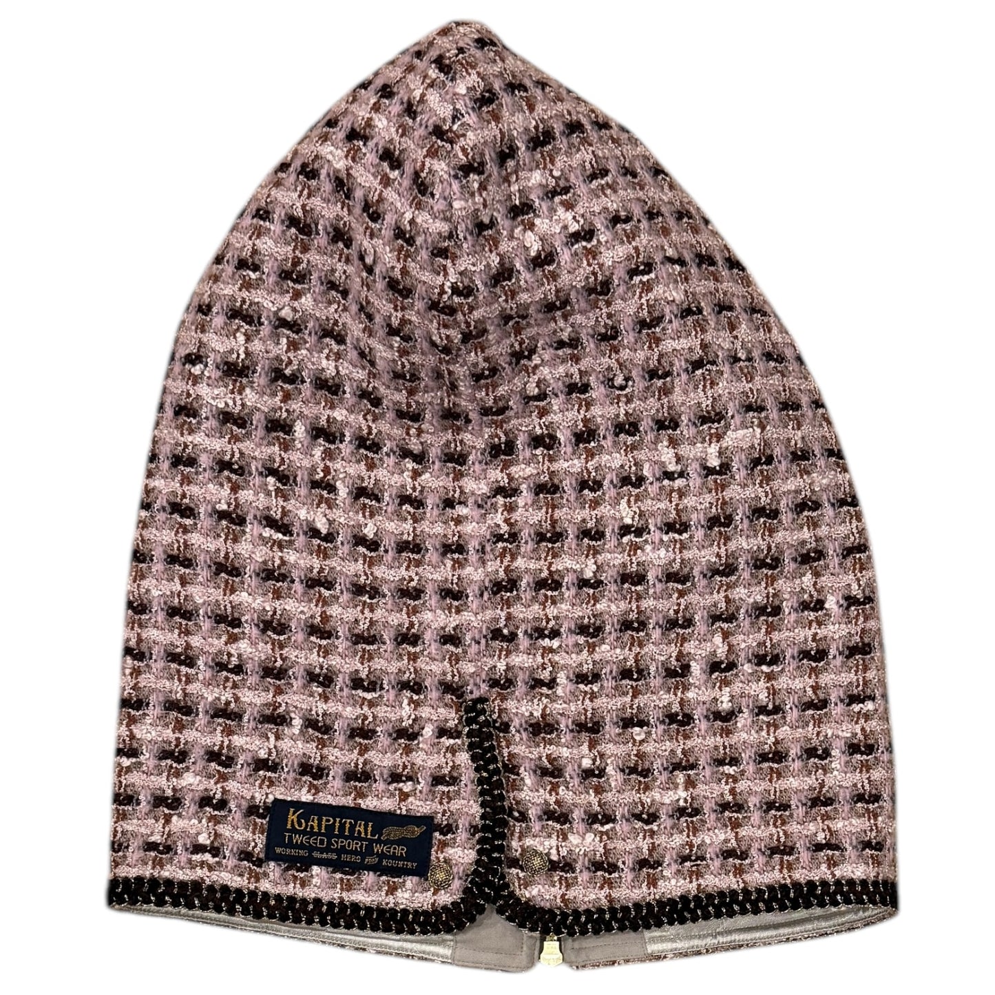 Kapital Fancy Tweed Zip Balaclava Hood