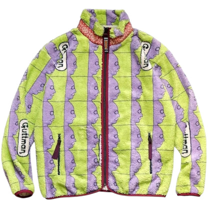 Kapital Bamboo Guttman Pattern Fleece Zip Blouson Jacket