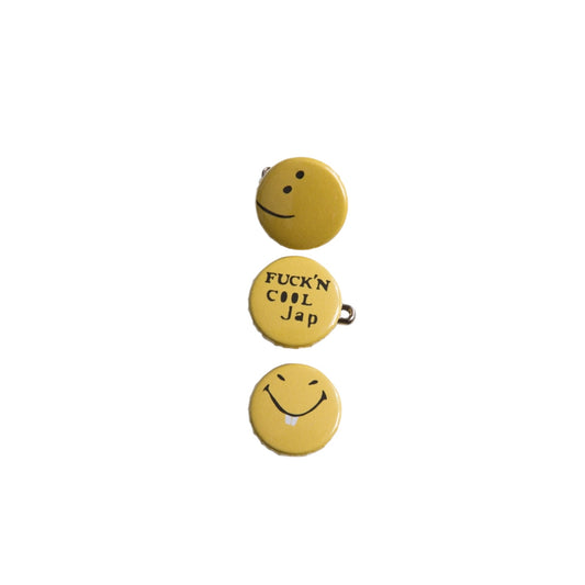 Kapital Rainbowy Smile Pins (Set Of 3)