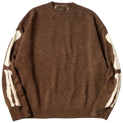 Kapital 5G Wool Bone Crew Sweater