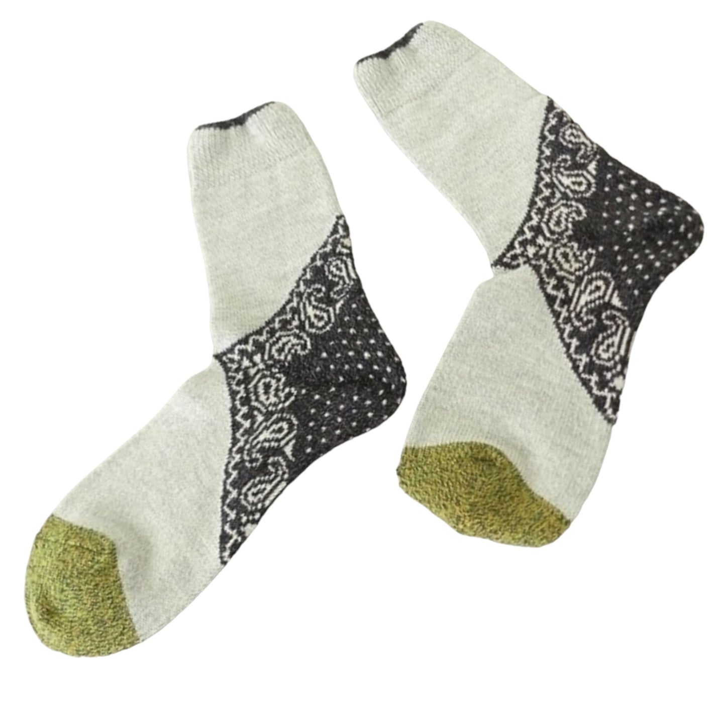 Kapital 96 Pieces Heel Paisley Bandana Socks