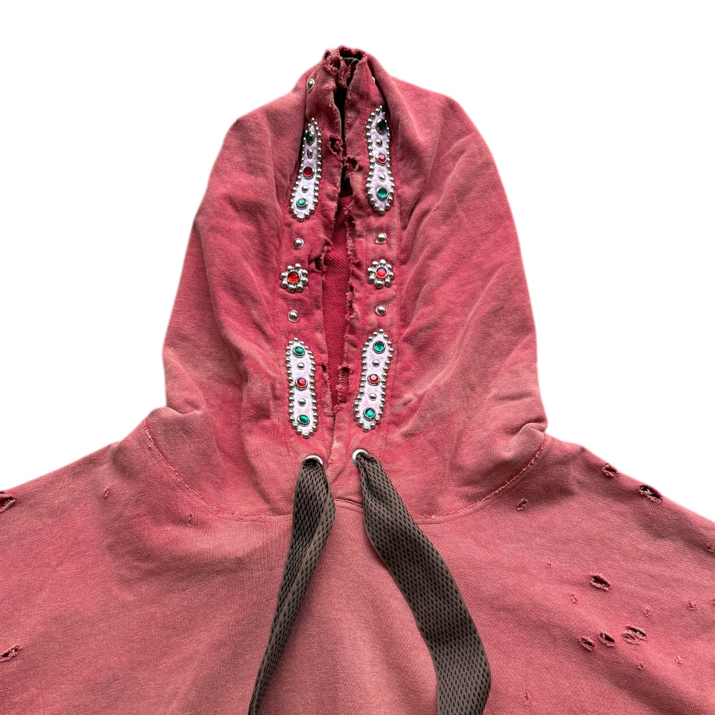 Kapital Fleece Thriller Damaged Devil Hoodie (Studs Remake)