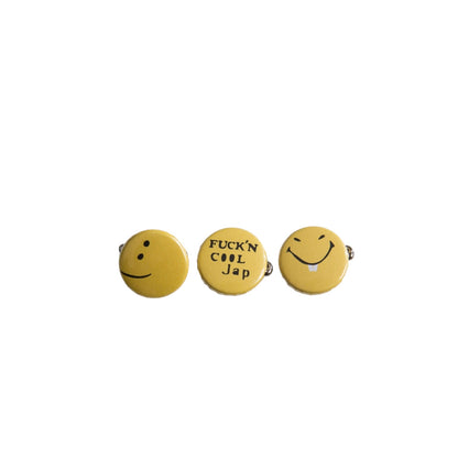 Kapital Rainbowy Smile Pins (Set Of 3)