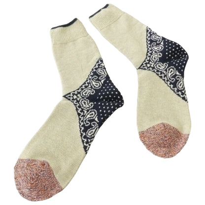 Kapital 96 Pieces Heel Paisley Bandana Socks