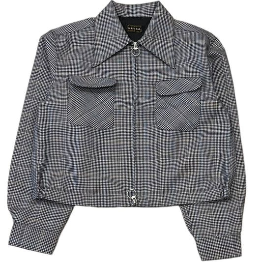 Kapital Houndstooth Check Drizzler Jacket