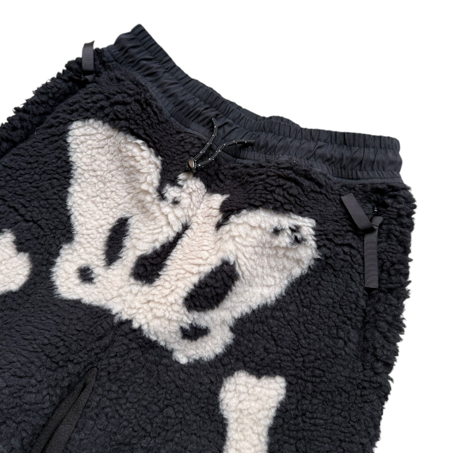 Kapital Bone Pattern Boa Fleece Easy Pants