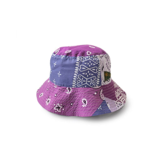 Kapital Bandana Patchwork Bucket Hat (Long Brim)