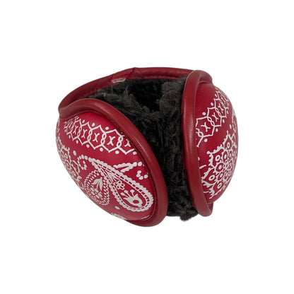 Kapital Leather Paisley Bandana Earmuffs