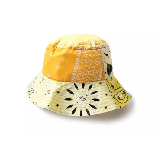 Kapital Bandana Patchwork Bucket Hat (Long Brim)