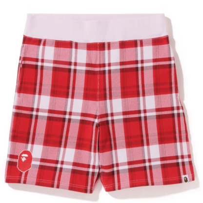 Bape Check Gift Sweat Shorts