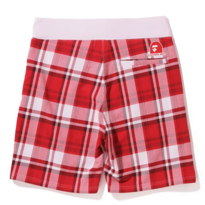 Bape Check Gift Sweat Shorts