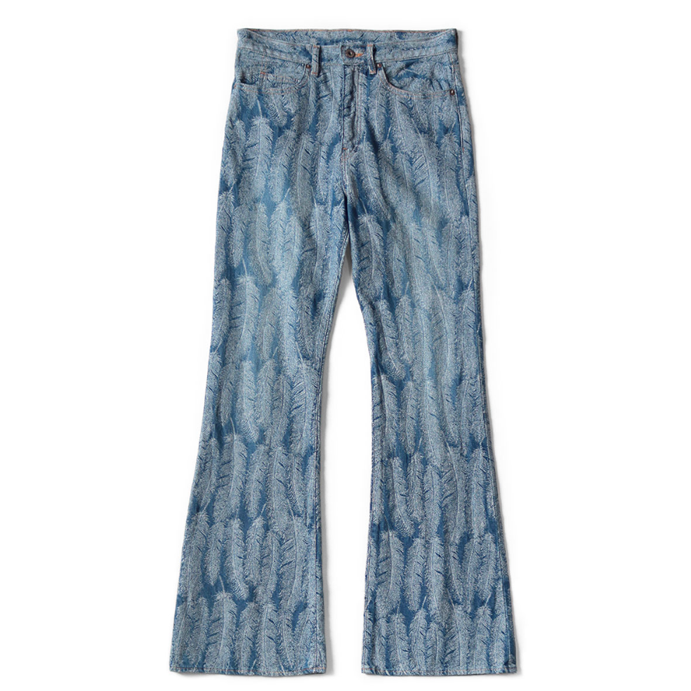 Kapital Indigo 12oz 5P Okabellbo Magpie Feather Denim Pants