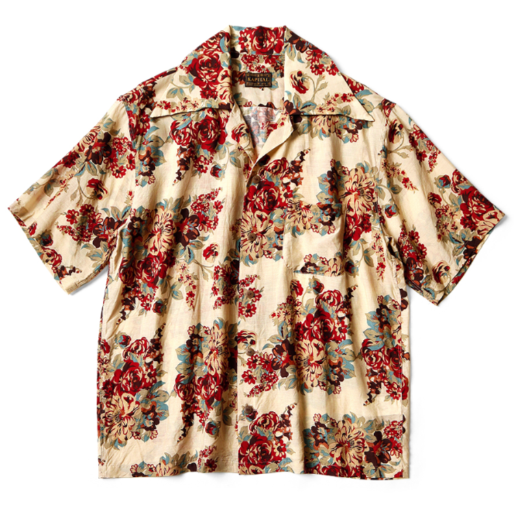 Kapital Silk Rayon Champetre Peckish Maria Button Shirt