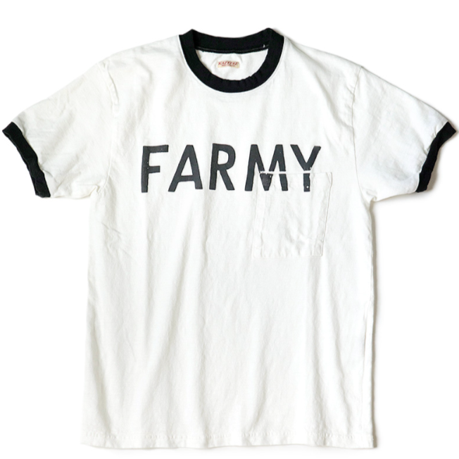 Kapital Tenjiku Ringer Pocket T-shirt (FARMY)