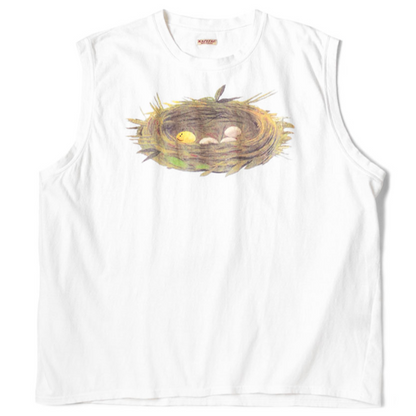 Kapital Jersey Sleeveless Big-T (Rainbowy Bird`s Nest)