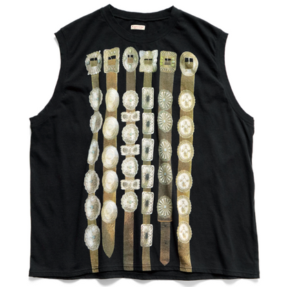 Kapital Jersey Sleeveless T-Shirt (Curtain Concho)