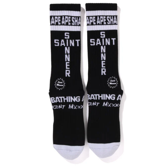 Saint Mxxxxxx x Bape Socks