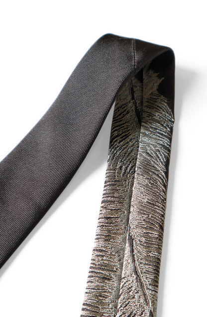 Kapital Silk Twill Feather Tie