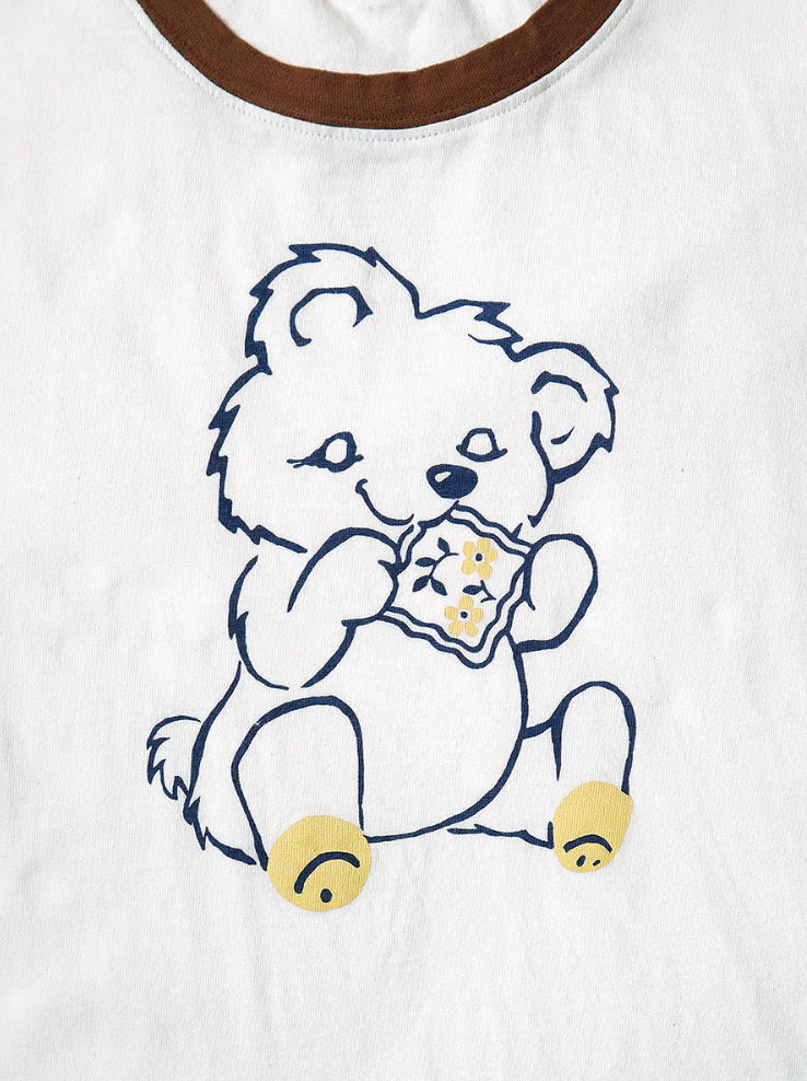 Kapital Peckish Little Bear Jersey Ringer T