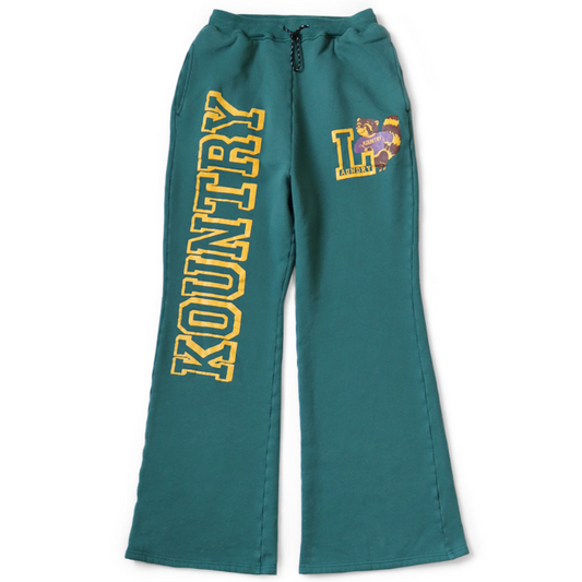 Kapital Fleece Flared Sweatpants (Kountry Print)