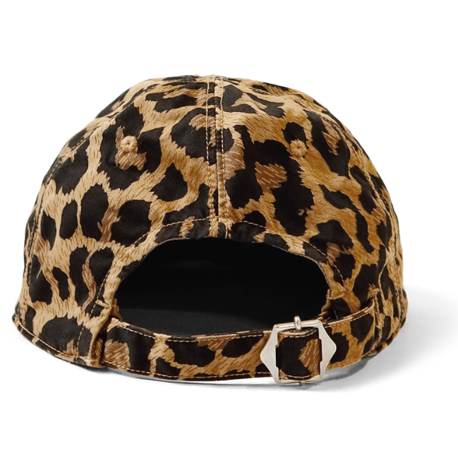 Kapital Cotton Herringbone Leopard Print Baseball Cap