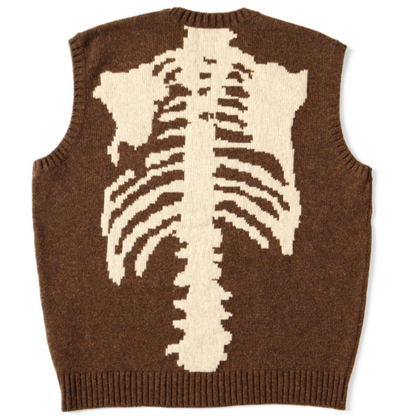 5G Wool Bone Sweater Vest