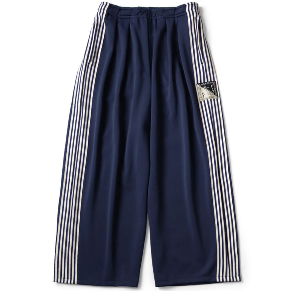 Kapital Smooth Jersey Stuntman & Woman SUPER BAGGY Track Pants (Banner Stripe)