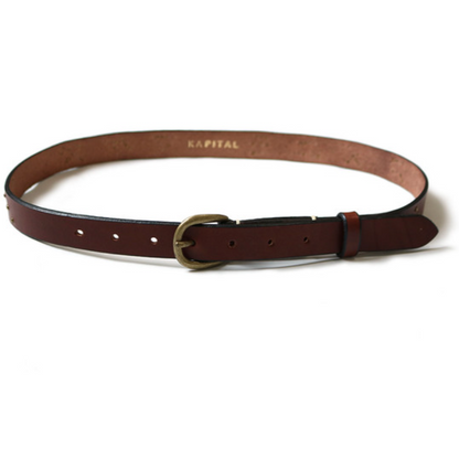 Kapital Leather Stud Belt (Amenimomakezu)